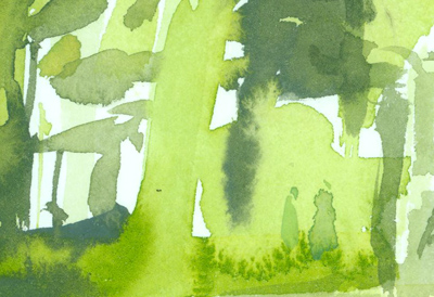 Greg Betza_Central Park Watercolor Detail 1