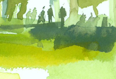Greg Betza_Central Park Watercolor Detail 2